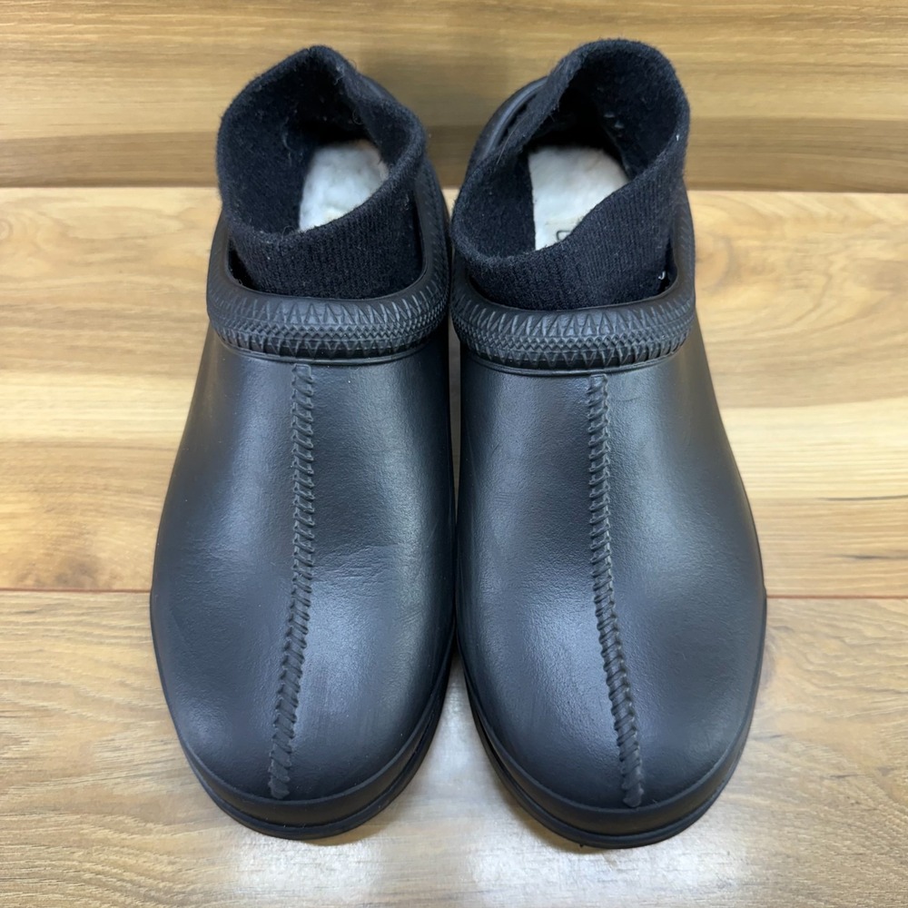 UGG Tasman X Rubber Clogs Chunky Womens 10 Black Waterproof Casual Cozy